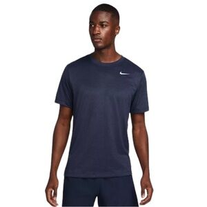 NIKE DriFit Men's Navy Blue Short Sleeve Training Shirt Size XXL
